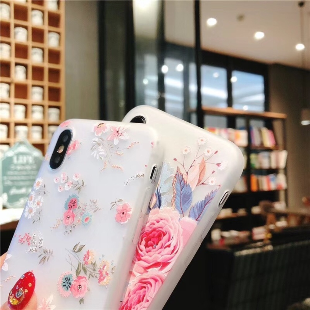 NEW iPhone Max/XR/X/XS/7/8/Plus Floral case - Picture 2 of 4